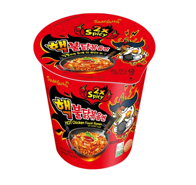 BULDAK RAMEN IN CUP 80G PICCANTE X2 [ scatola da 6 ]