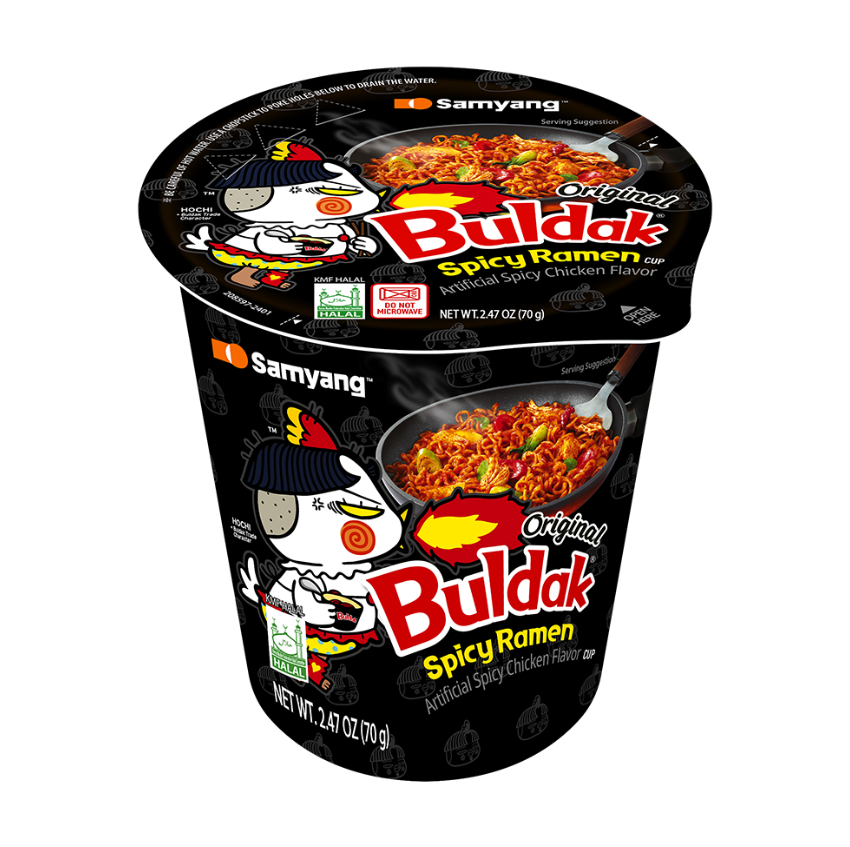 BULDAK RAMEN IN CUP 80G PICCANTE [scatola da 6]