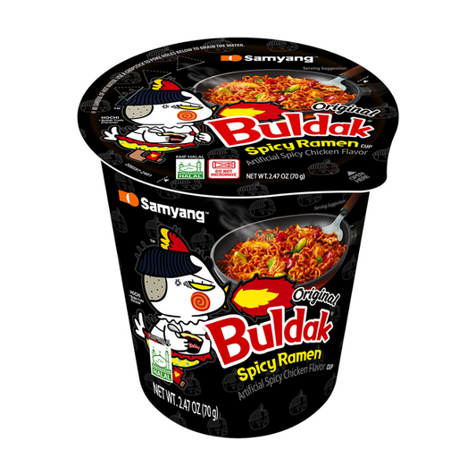BULDAK RAMEN IN CUP 80G PICCANTE [scatola da 6]