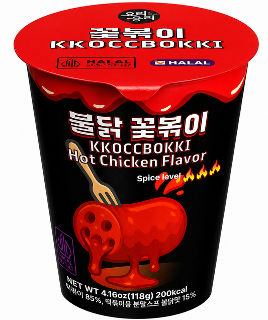 KKOCCBOKKI GNOCCHI DI RISO IN CUP 118G POLLO PICCANTE LV3 [scatola da 8]