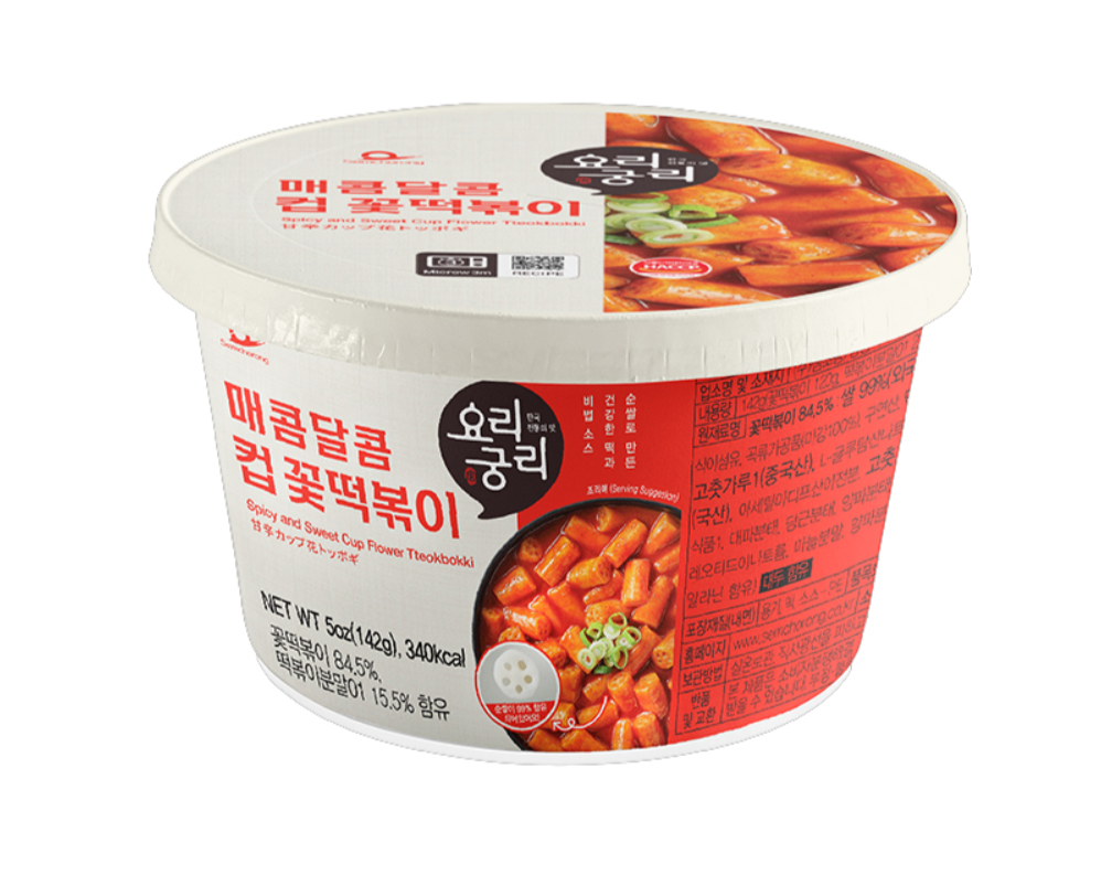 TTEOBOKKI GNOCCHI DI RISO IN CUP 142G DOLCE PICCANTE