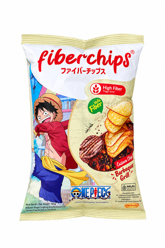 PATATINE ONE PIECE BBQ 50G（ BOX DA 10）