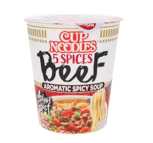 CUP NOODLES - RAMEN IN CUP MANZO PICCANTE [scatola da 8 ]