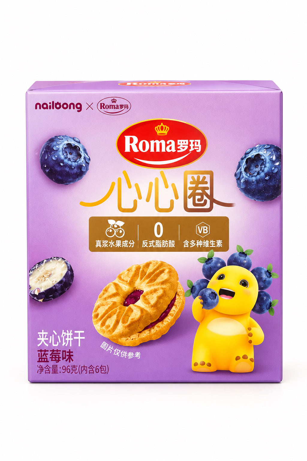 BISCOTTINO AI MIRTILLI 96G (BOX DA 10)