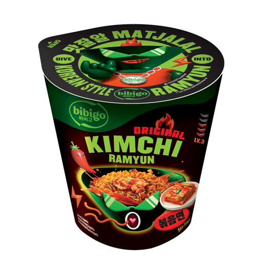 BIBIGO RAMEN IN CUP 98G KIMCHI PICCANTE [scatola da 8]