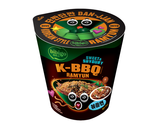 BIBIGO RAMEN IN CUP 98G BBQ COREANO [scatola da 8]