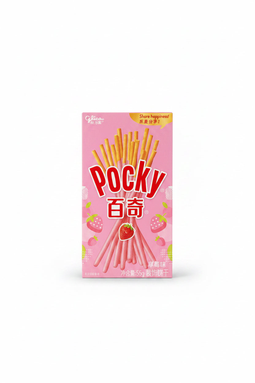 POCKY ALLA FRAGOLA  55g ( BOX DA 18)