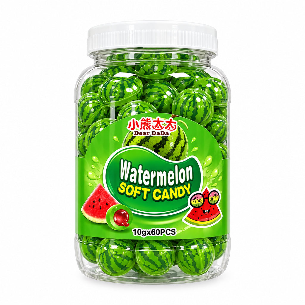 DEER DADA CARAMELLE GOMMOSE MORBIDE A FORMA DI COCOMERO  10 G (BOX DA 60)