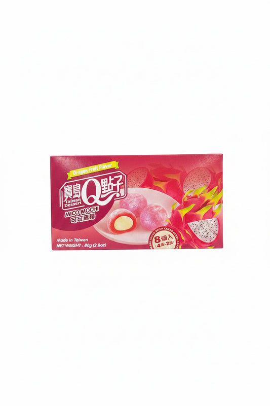 Q MOCHI AL GUSTO FRUTTO DEL DRAGO  80 G （BOX DA12）