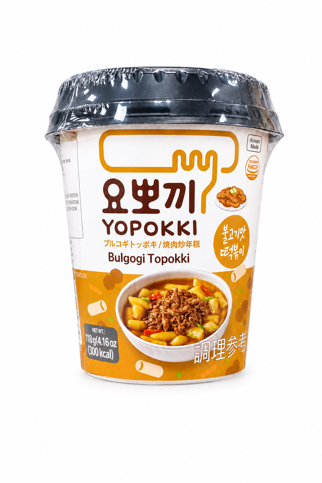 YOPOKKI CUP AL MANZO BULGOGI 120G ( BOX DA 15)