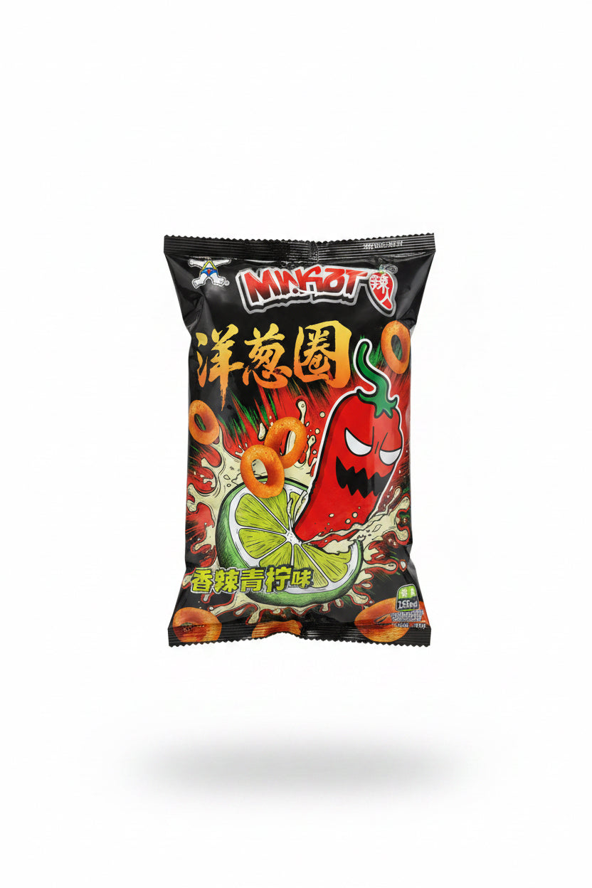 PATATINE RING AL LIME PICCANTI 30g (BOX DA 10)