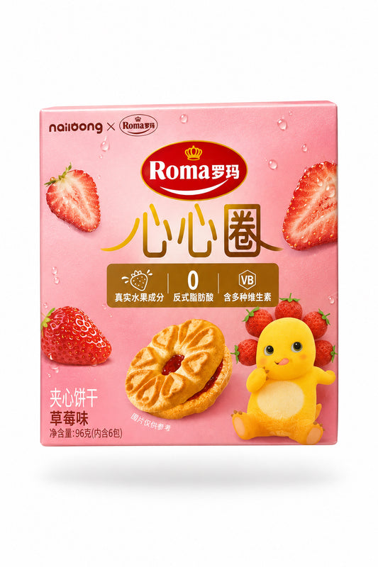 BISCOTTINO ALLA FRAGOLA 96G ( BOX DA 10)