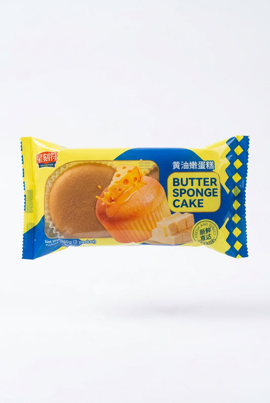 FLUFFY PAN DI SPAGNA AL BURRO 80G (BOX DA 12)