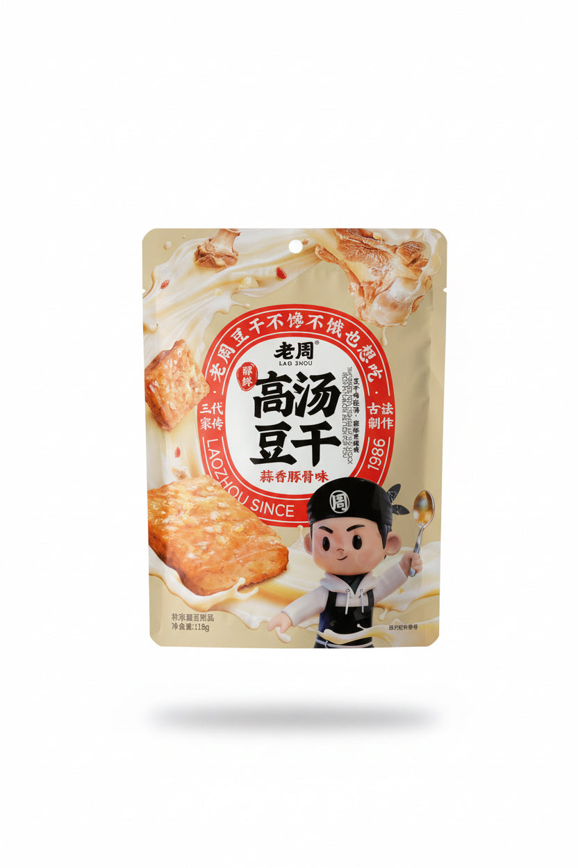 SNACK DI TOFU AL GUSTO TONKOTSU AGLIO 118G (BXO DA 10)