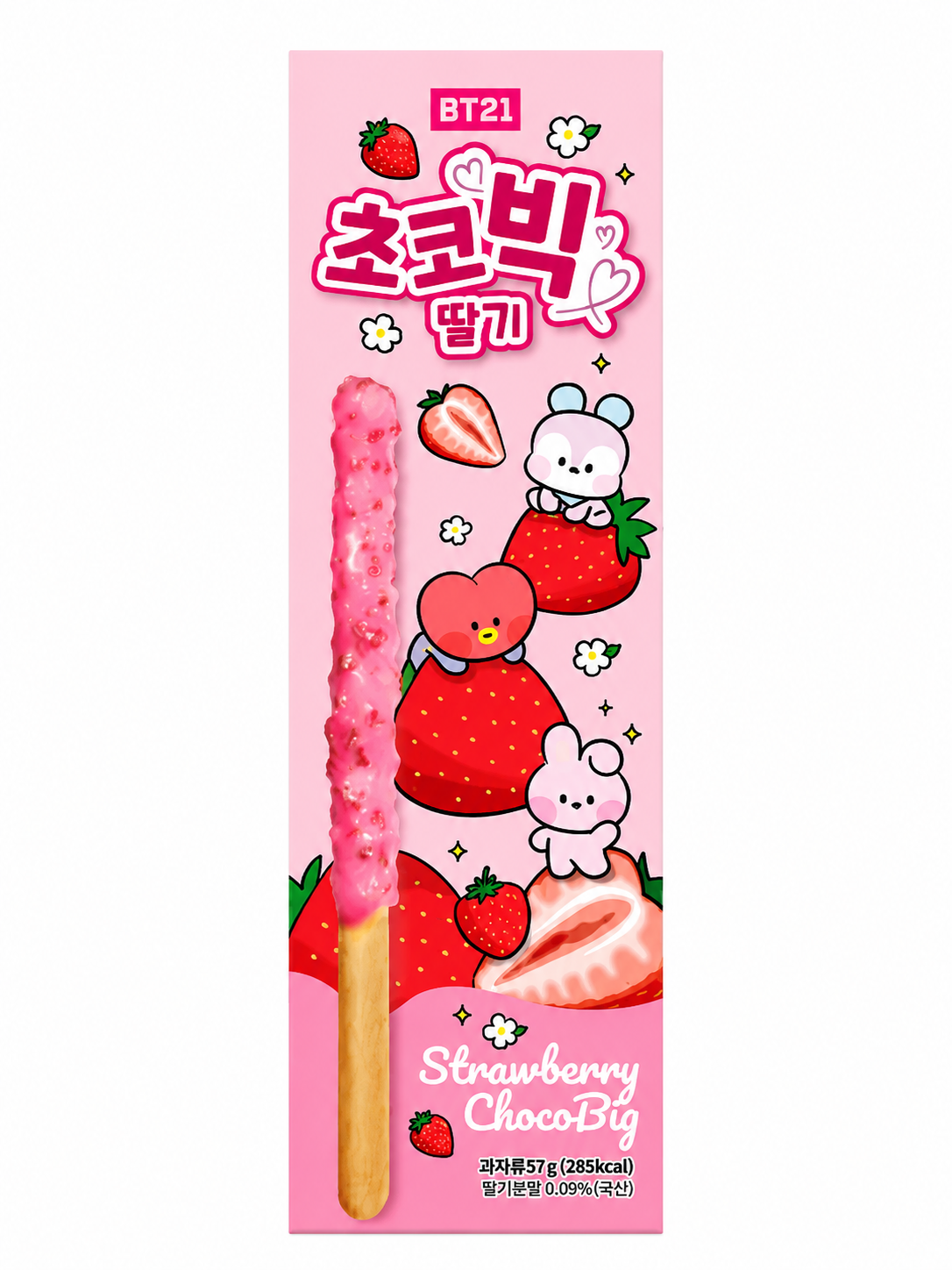 BT21 BISCOTTI CHOCOBIG 57G GUSTO FRAGOLA(BOX DA 16)