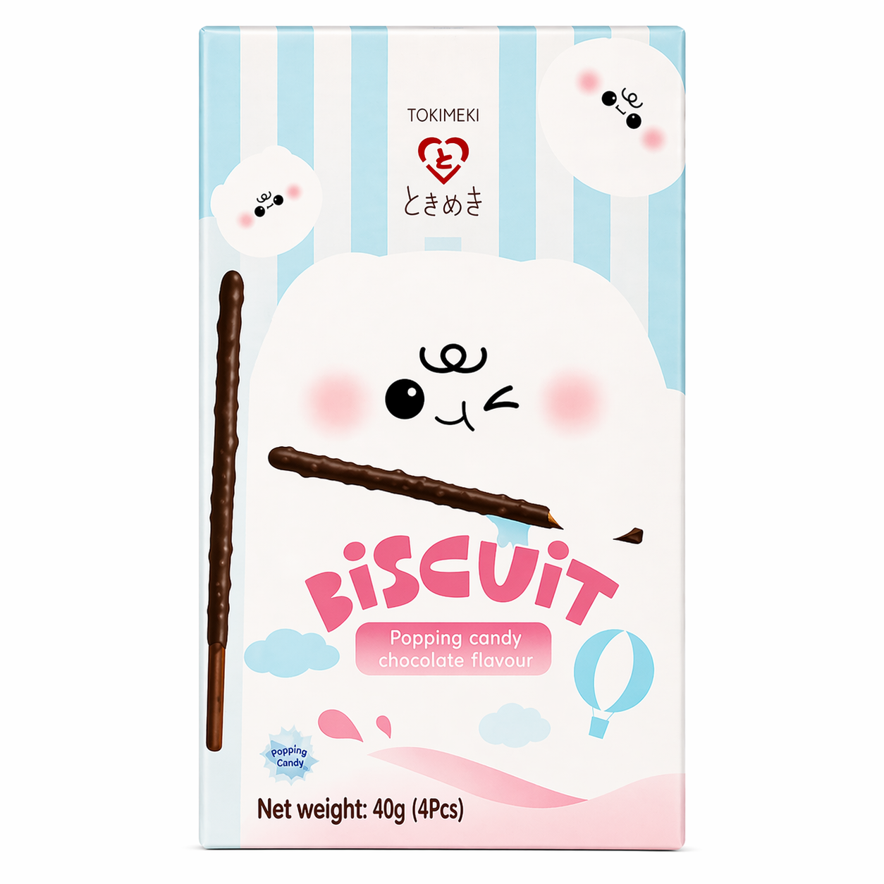 TOKIMEKI BISCOTTI STICK 40G POPPING CANDY [ box da 10 ]