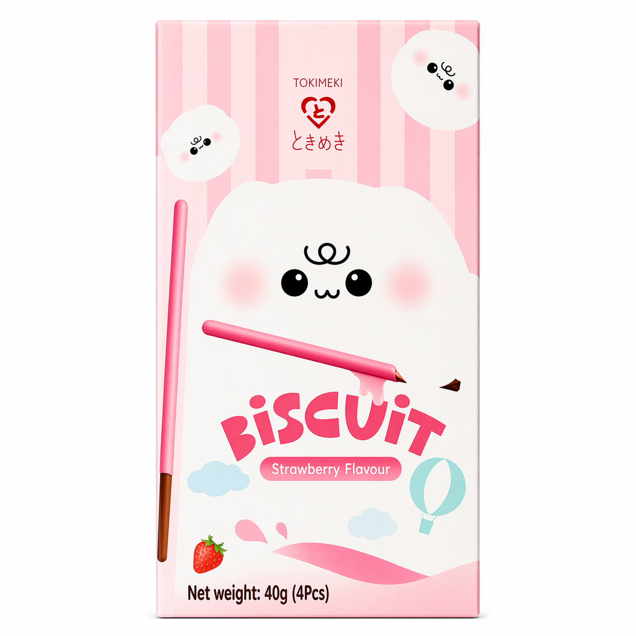 TOKIMEKI BISCOTTI STICK 40G FRAGOLA [ box da 10 ]