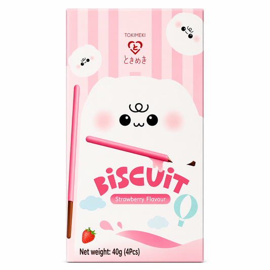 TOKIMEKI BISCOTTI STICK 40G FRAGOLA [ box da 10 ]