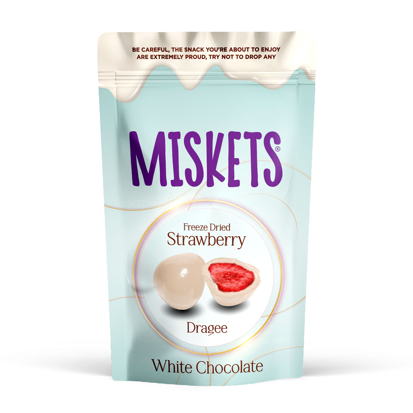 MISKETS  Fragola liofilizzata con cioccolato BIANCO