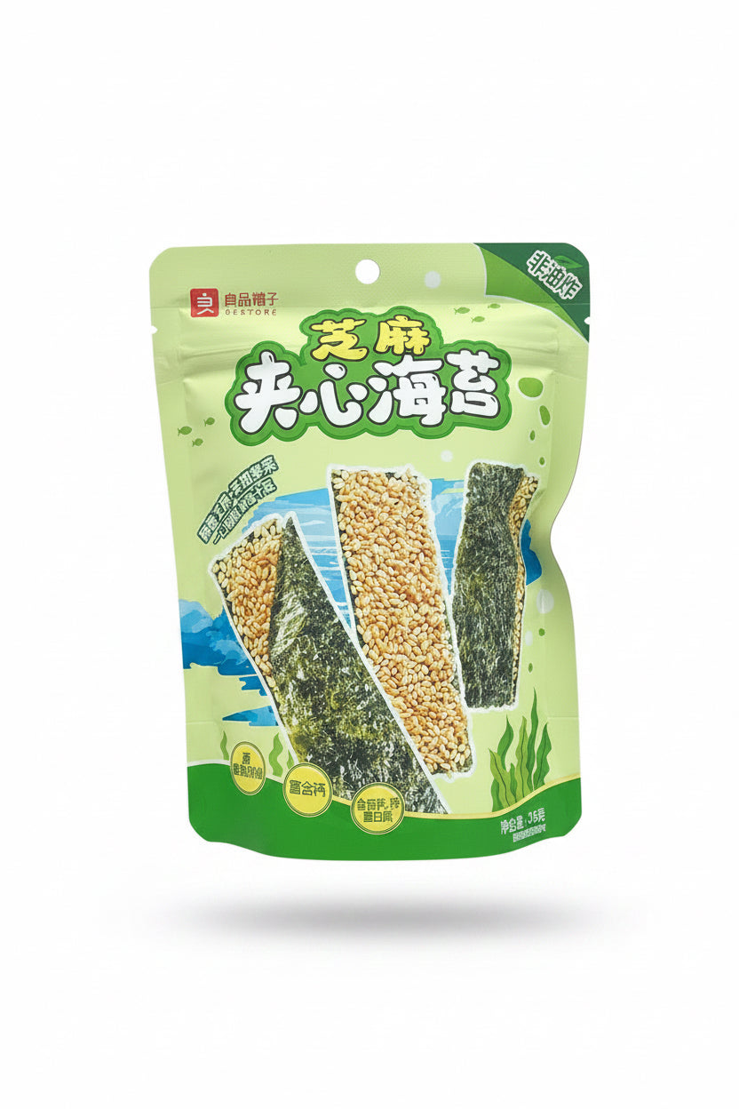 SNACK SOTTILI ALLE ALGHE E SESAMO 35 G (BOX DA 8)