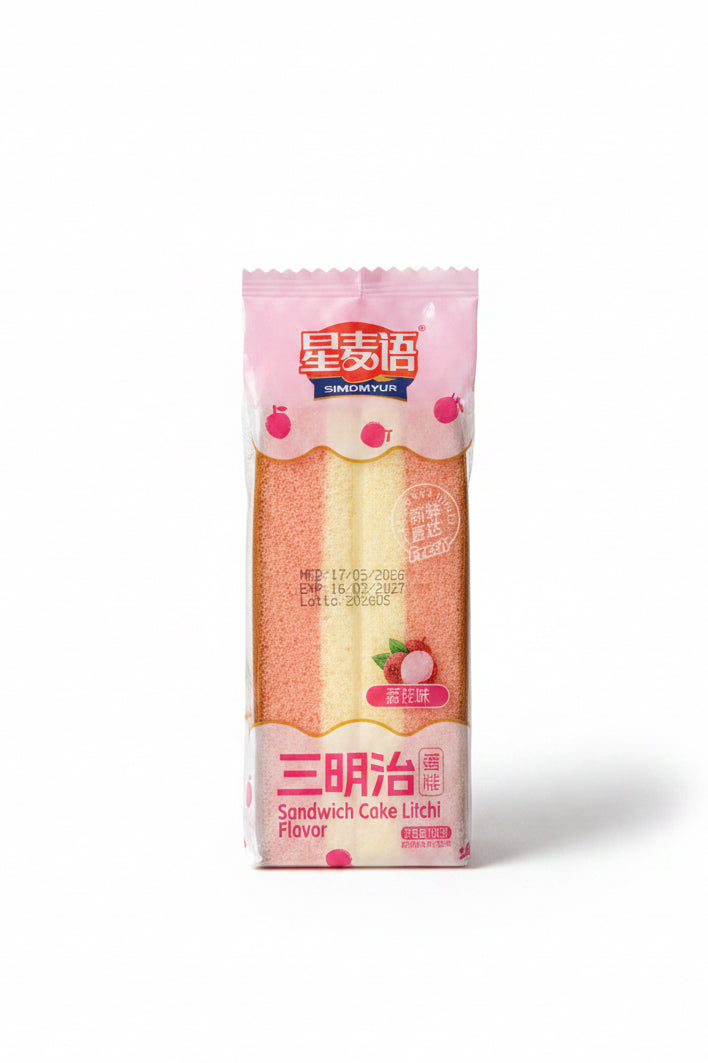 SANDWICH FLUFFY AL LYCHEES ( BOX DA 16)