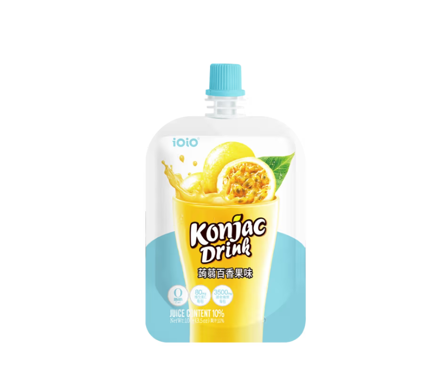 iOiO Gelatina di Konjac gusto FRUTTO PASSIONE 100G