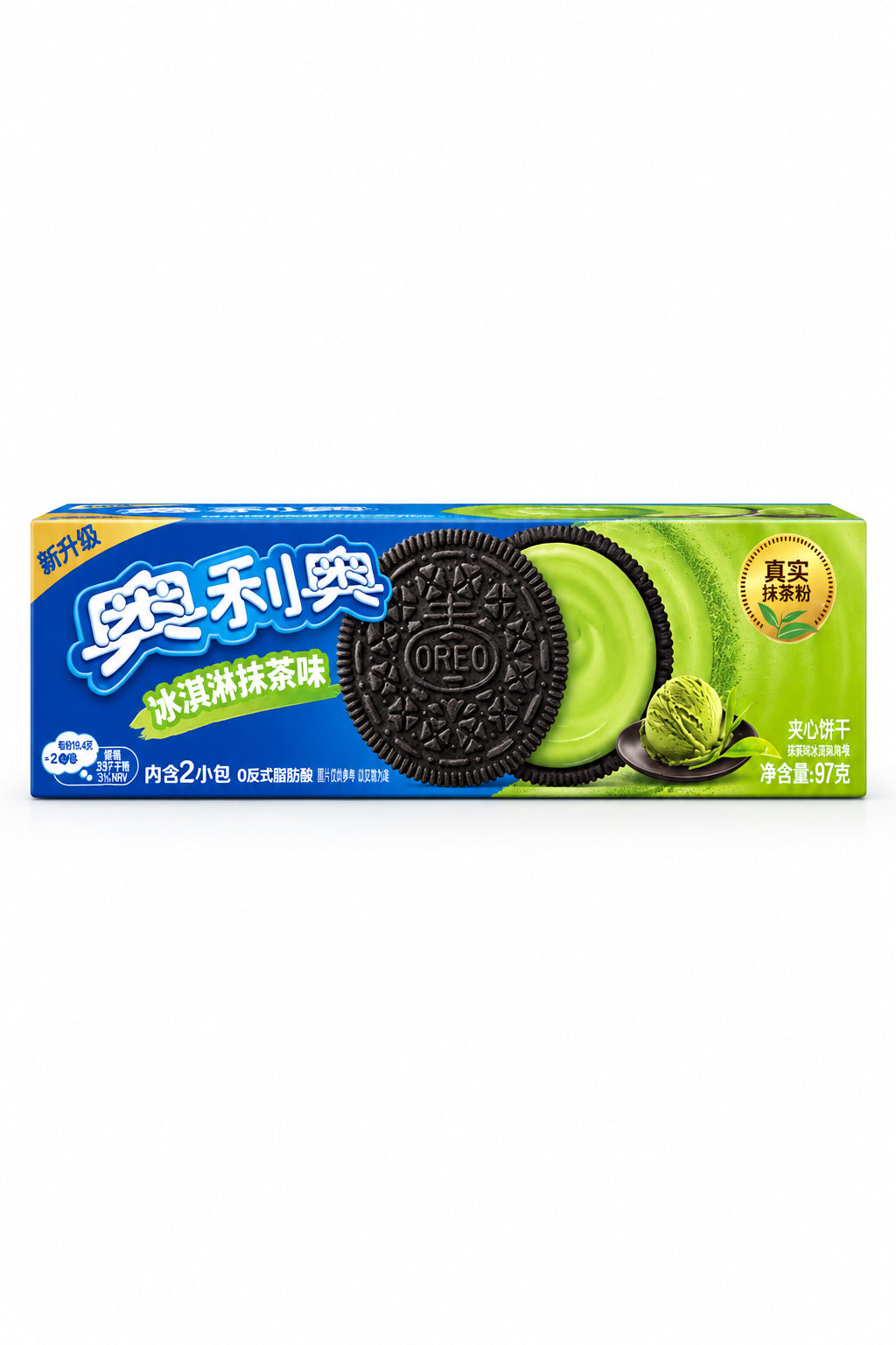 OREO GUSTO AL GELATO MATCHA 87g ( BOX DA 10）