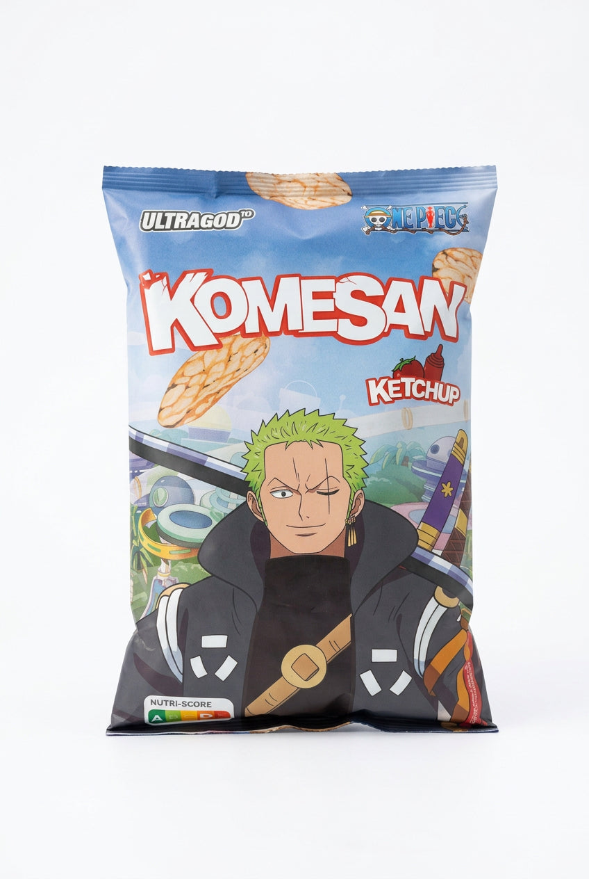 KOMESAN CHIPS RISO AL KECHAP 60g (BOX DA 6)