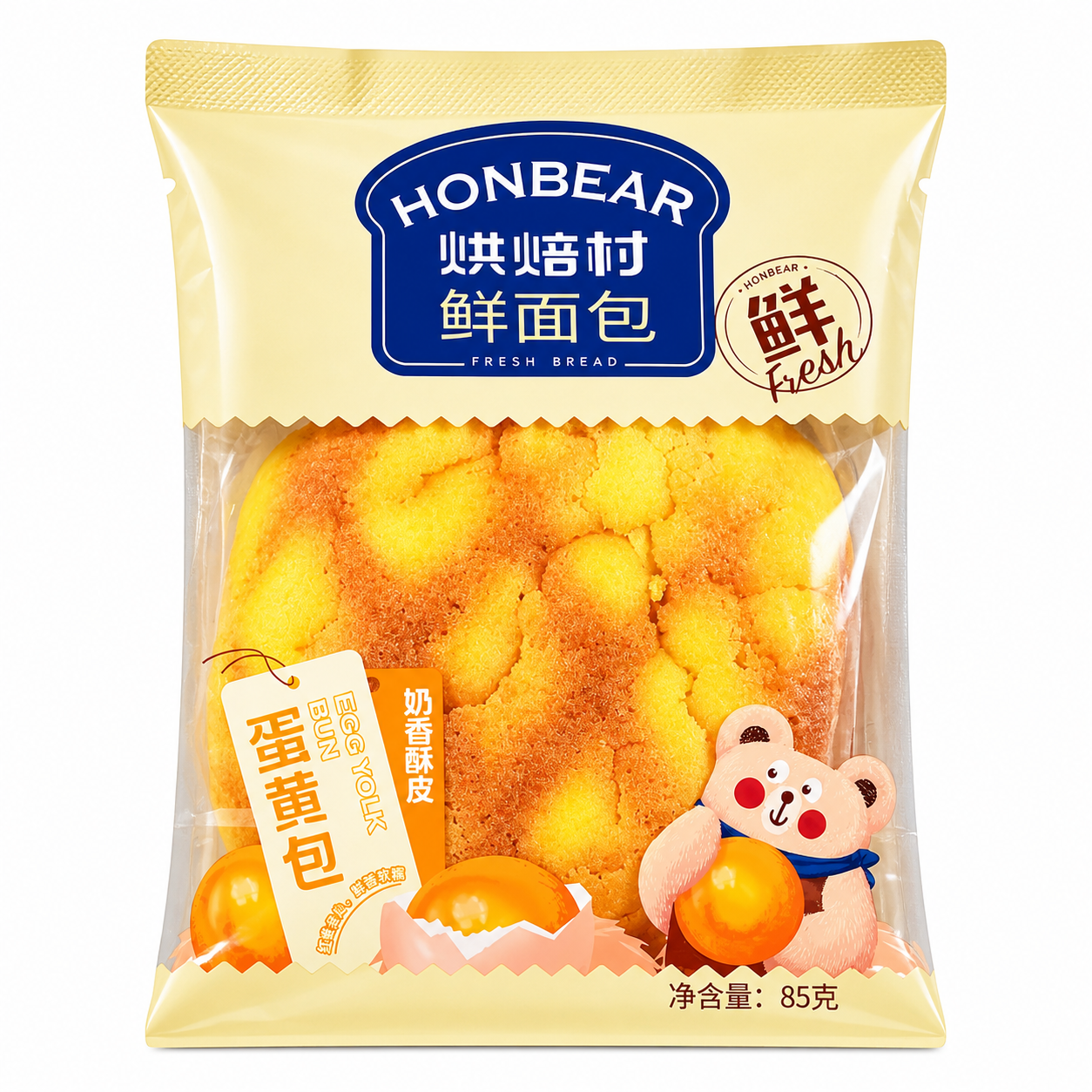 HONBEAR MELON PAN 85G AL TUORLO D'UOVO [scatola da 12]