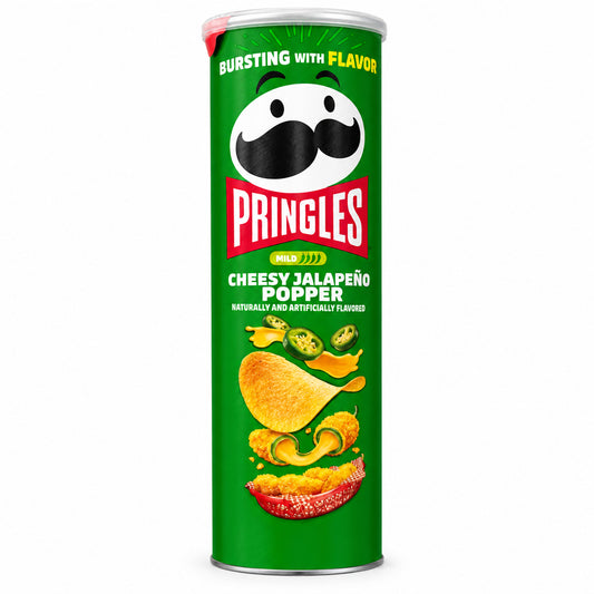 PRINGLES CHEESY JALAPEÑO POPPER 156g (BOX DA 7)