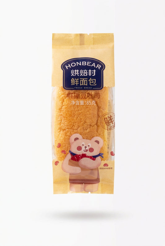 HONBEAR TOAST MORBIDO AI FAGIOLI ROSSI 85G (BOX DA 12)