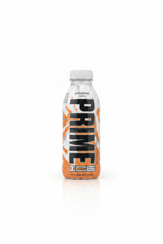 Prime Hydration Ice Orange, bevanda aromatizzata al gusto di arancia e mandarino da 500ml( BOX DA 12)