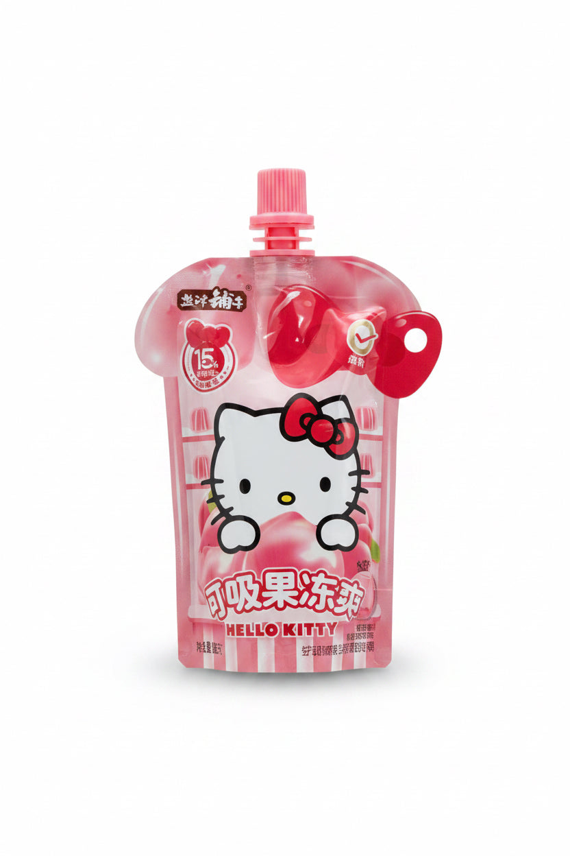 HELLO KITTY BEVANDA DI GELATINA ALLA PESCA 125g[box da 12]
