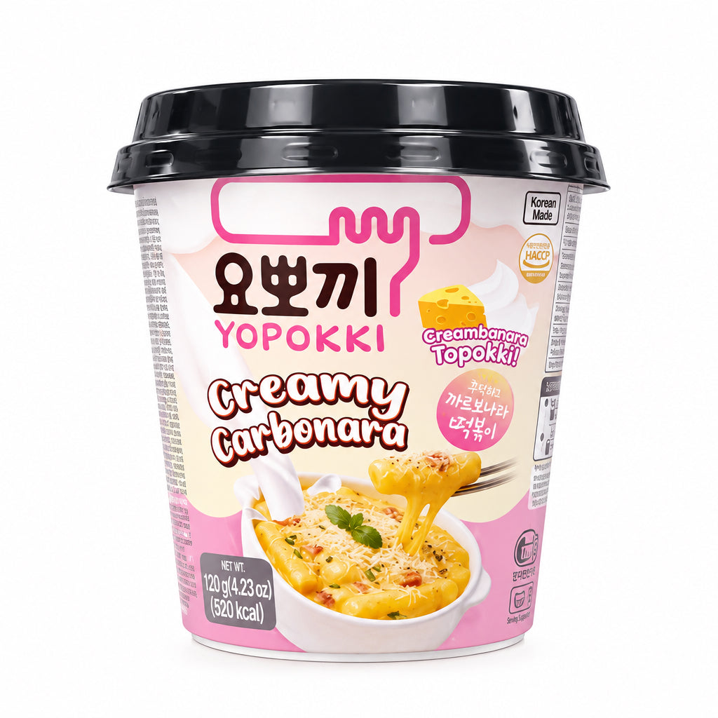YOPOKKI CUP CREMY CARBONARA 120G ( BOX DA 15)