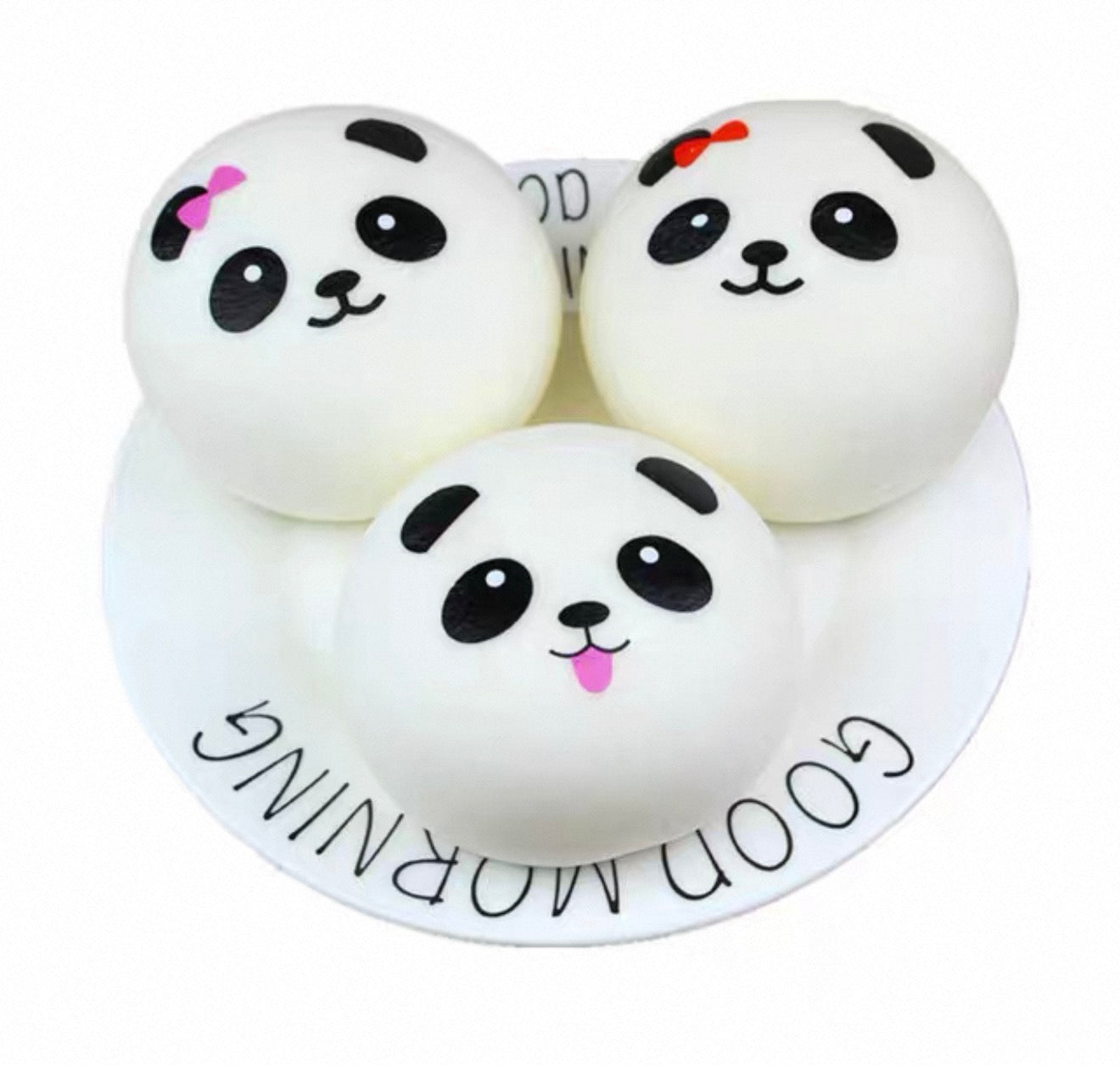 PANDA SQUISHY CON CALAMITA 8cm ( CONF. 12pezzi )