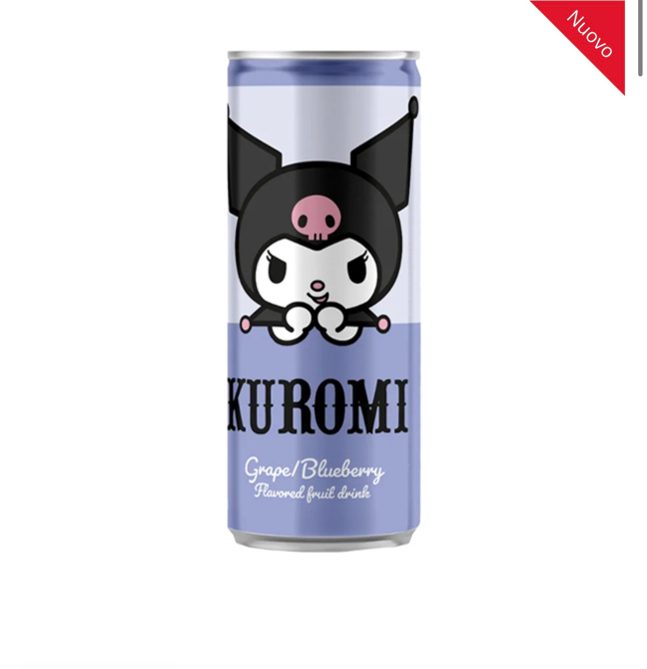HELLO KITTY KUROMI SODA DRINK – UVA E MIRTILLO (250ML) (BOX DA 24)