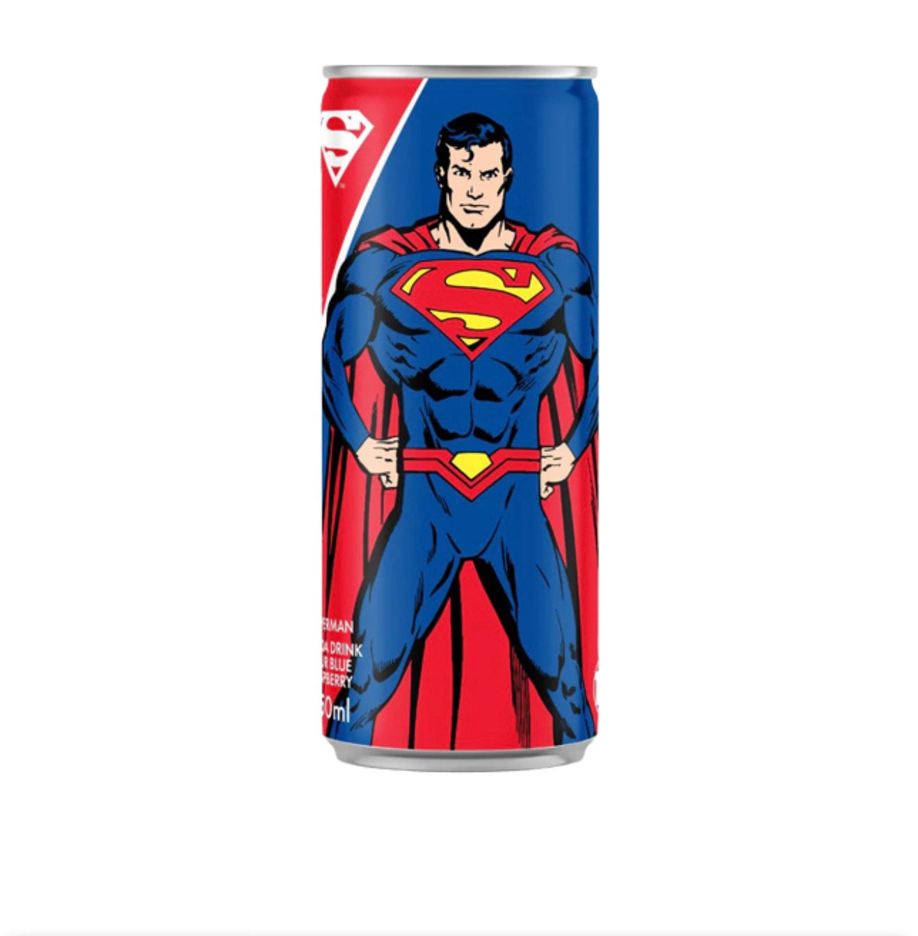 Superman Drink Soda – Lampone blu 250ml (BOX DA 24)