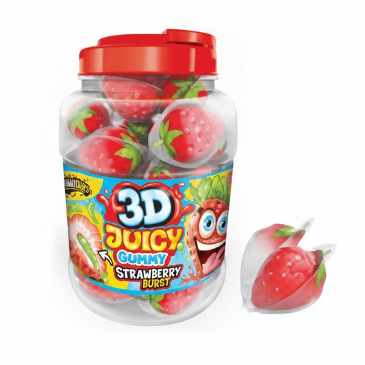 3D JUICY GUMMY STRAWBERRY 18GX60