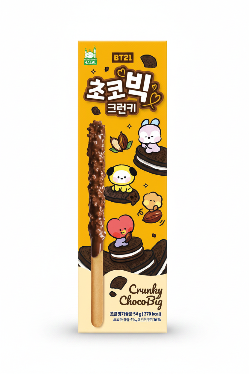 BT21 CHOCOBIG BASTONCINO DI CIOCCOLATO 54 G (box da 16)