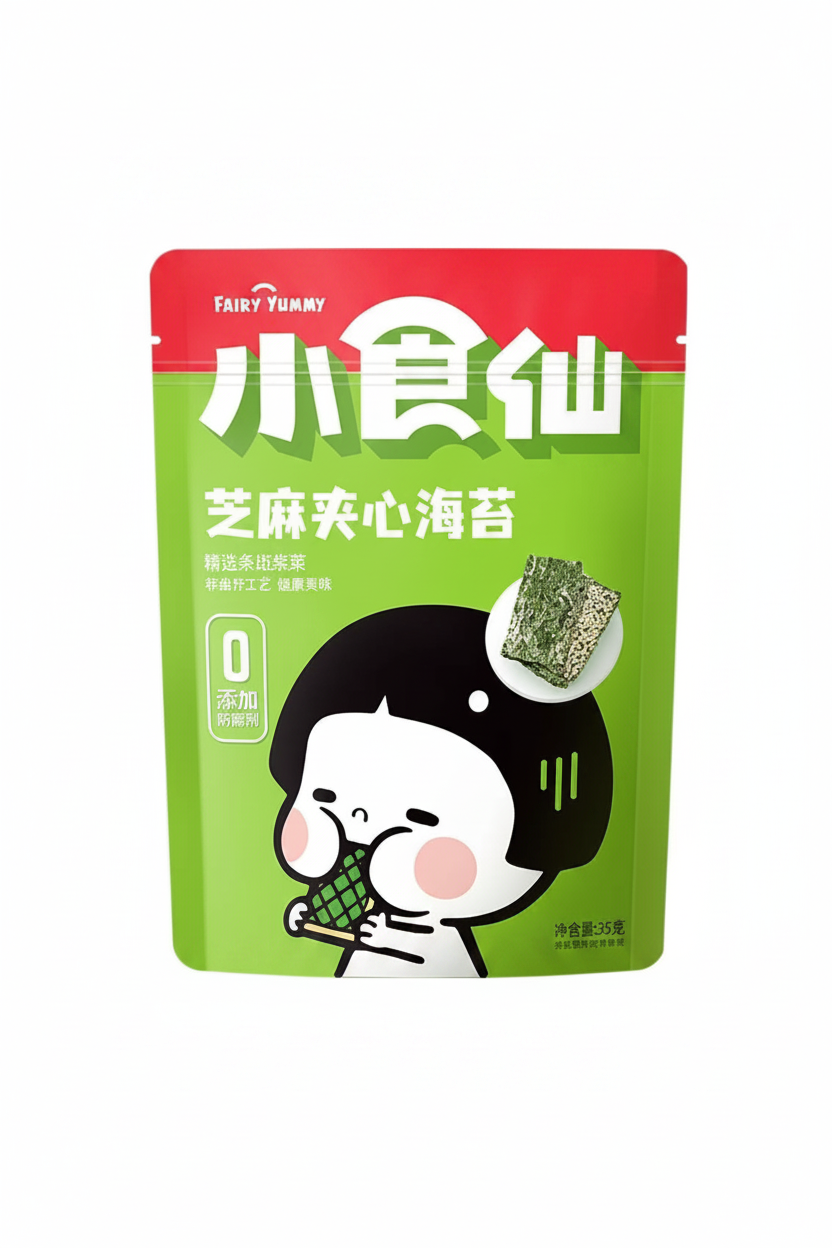 SNACK SOTTILI ALLE ALGHE E SESAMO 35 G (BOX DA 8)