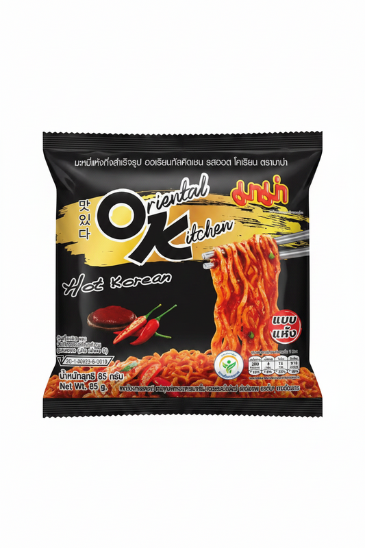 NOODLES ISTANTANEI PICCANTI AL GUSTO COREANO OK 85 G MAMA(BOX DA 10)