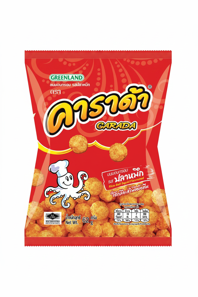 PALLINE DI RISO AL GUSTO DI CALAMARO 52 G (BOX DA 12)