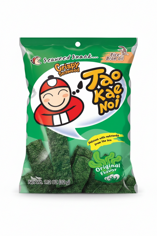 SNACK DI ALGHE CROCCANTI ORIGINALI 32 G TAO KAE NOI(BOX DA 12)