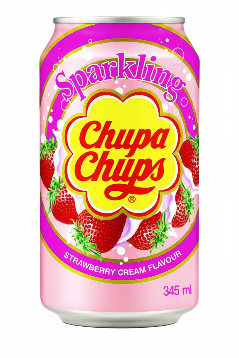 CHUPA CHUPS FRIZZANTE ALLA FRAGOLA 345 ML (BOX DA 24)