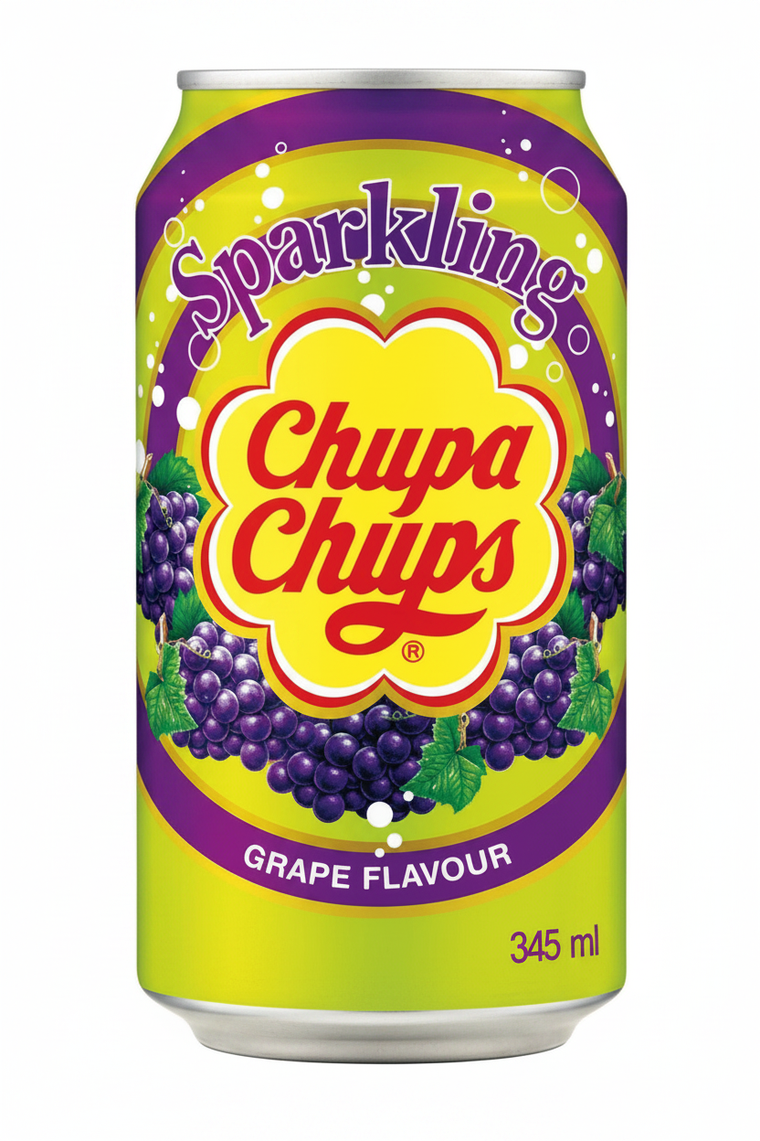 CHUPA CHUPS FRIZZANTE AL GUSTO UVA 345 ML(BOX DA 24)