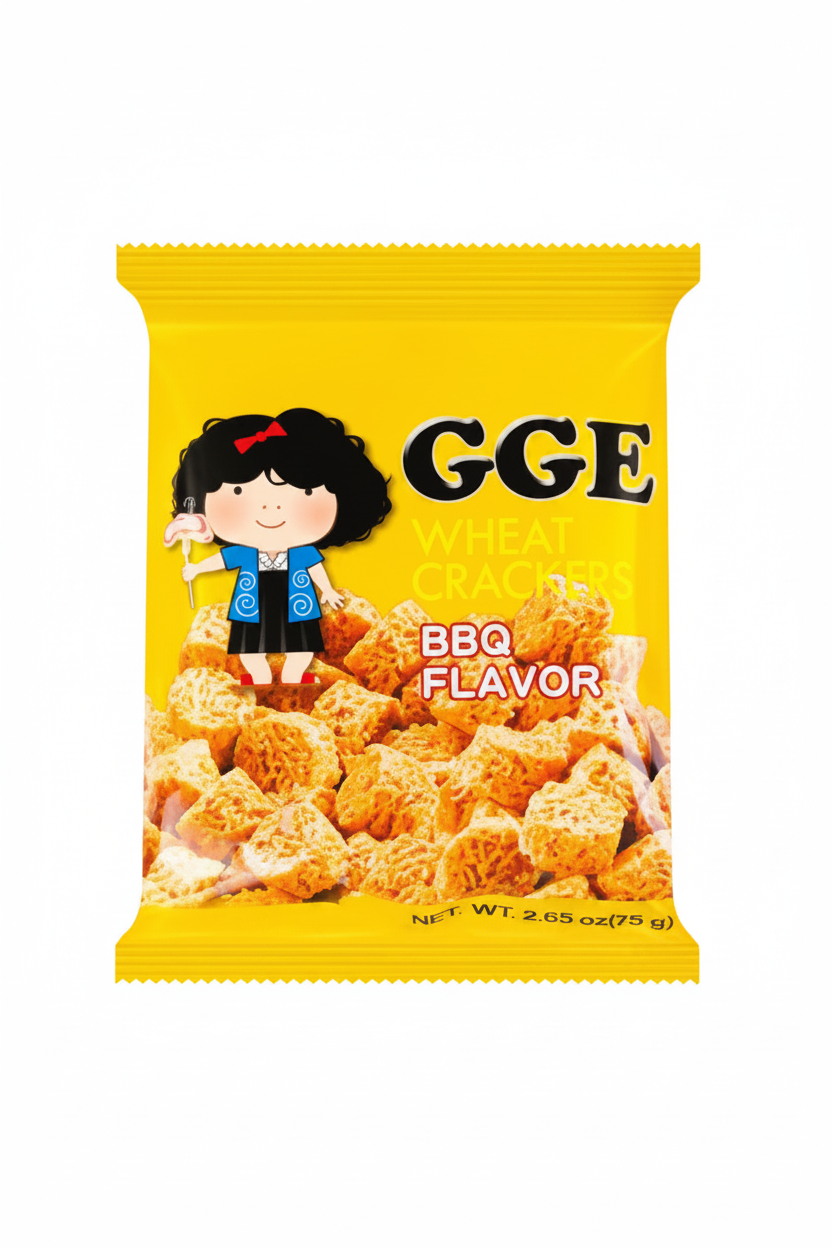 GGE CRACKER DI FRUMENTO GUSTO BARBECUE A CUBETTI 80 G(BOX DA 15)