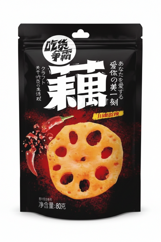 YUMEI CHIPS DI RADICE DI LOTO GUSTO PICCANTE 100 G(BOX DA 15)