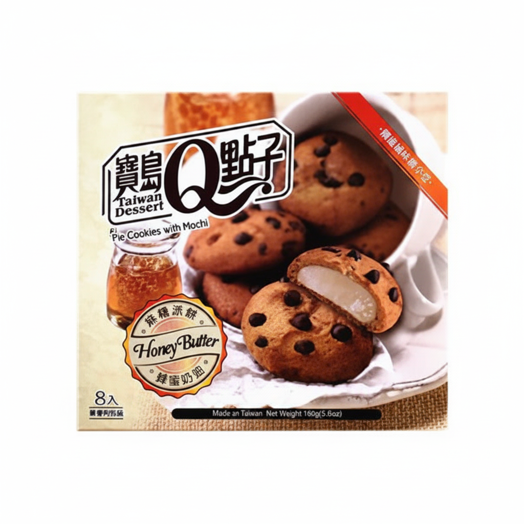 Q-BRAND BISCOTTI PIE CON MOCHI GUSTO MIELE E BURRO 160 G(BOX DA 6)