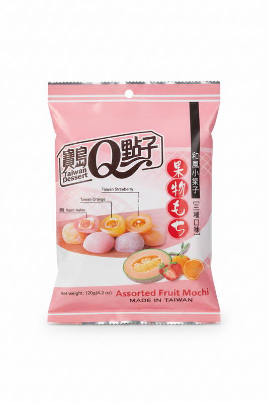 Q MINI MOCHI ASSORTITI ALLA FRUTTA 120 G(BOX DA 12)