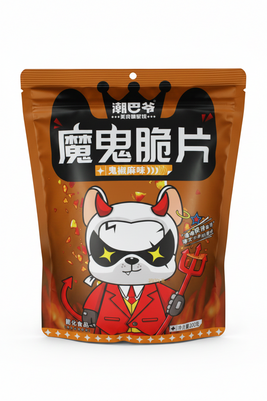 THE DEVIL CHIPS GUSTO MALA PICCANTE 200 G (BOX DA 10)